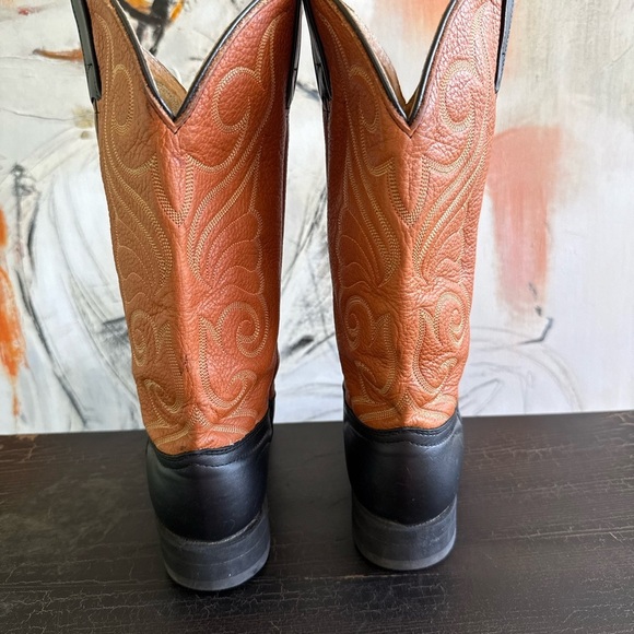 Brahma Black Wester Boots Classic Leather Design size 7 - Picture 3 of 15